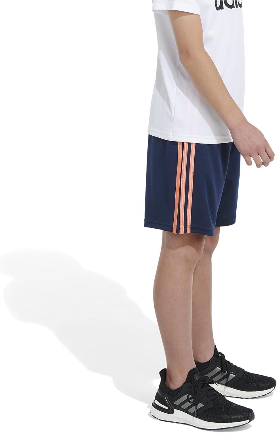 imageadidas Boys Classic 3Stripes ShortsCollegiate Navy With Orange