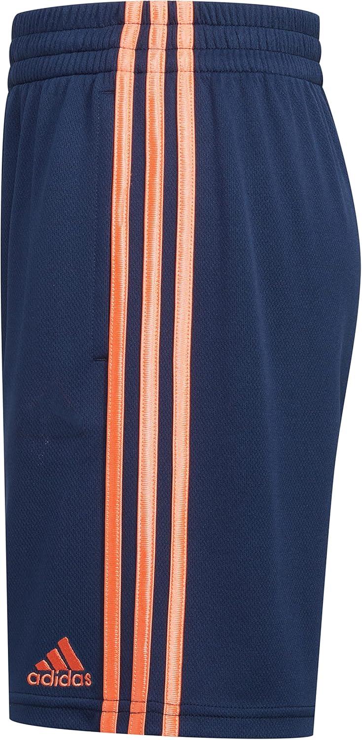 imageadidas Boys Classic 3Stripes ShortsCollegiate Navy With Orange