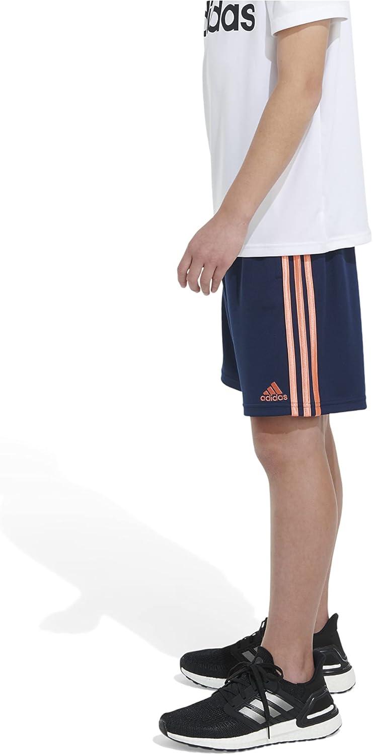imageadidas Boys Classic 3Stripes ShortsCollegiate Navy With Orange