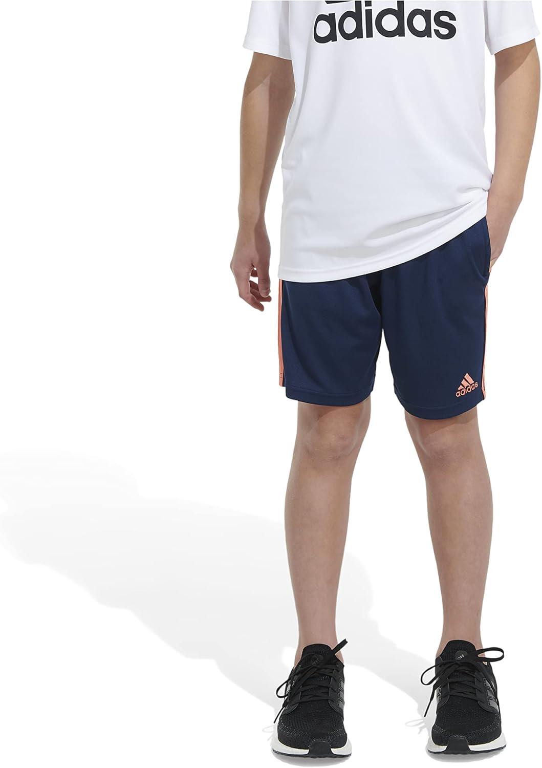 imageadidas Boys Classic 3Stripes ShortsCollegiate Navy With Orange