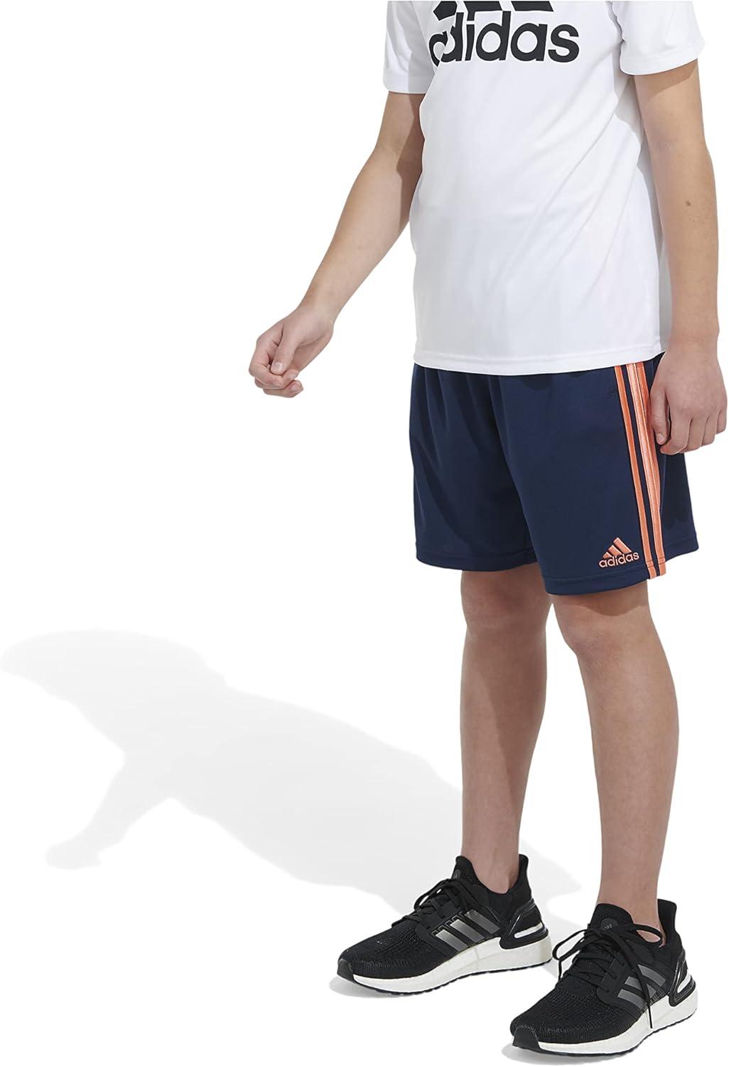 imageadidas Boys Classic 3Stripes ShortsCollegiate Navy With Orange