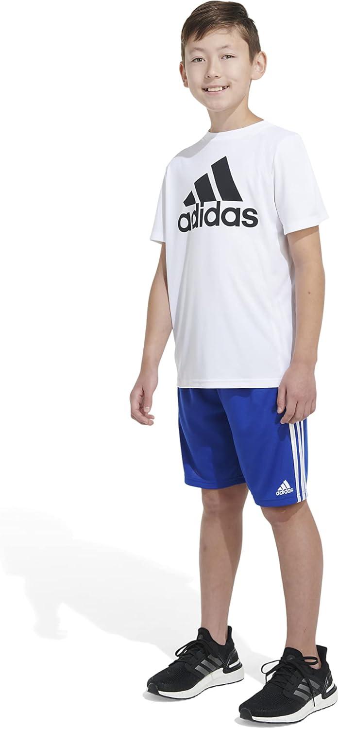 imageadidas Boys Classic 3Stripes ShortsSemi Lucid Blue