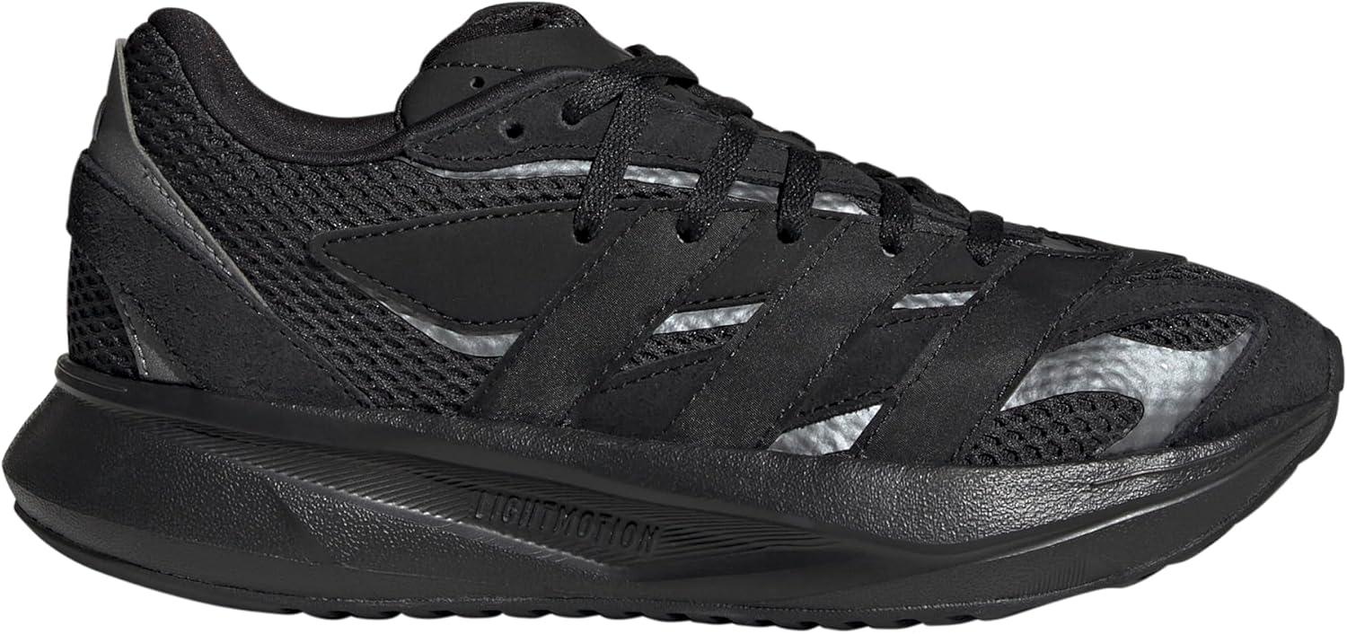 imageadidas Boys Lightblaze Lace Up SneakersBlackBlackIron Metallic