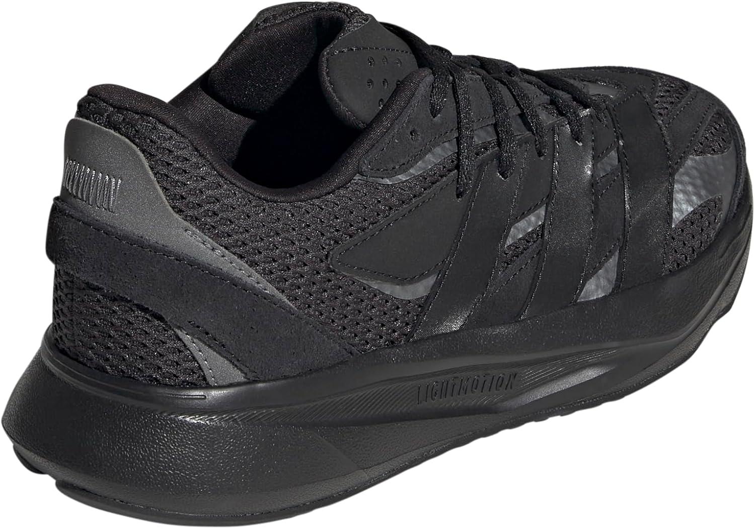 imageadidas Boys Lightblaze Lace Up SneakersBlackBlackIron Metallic