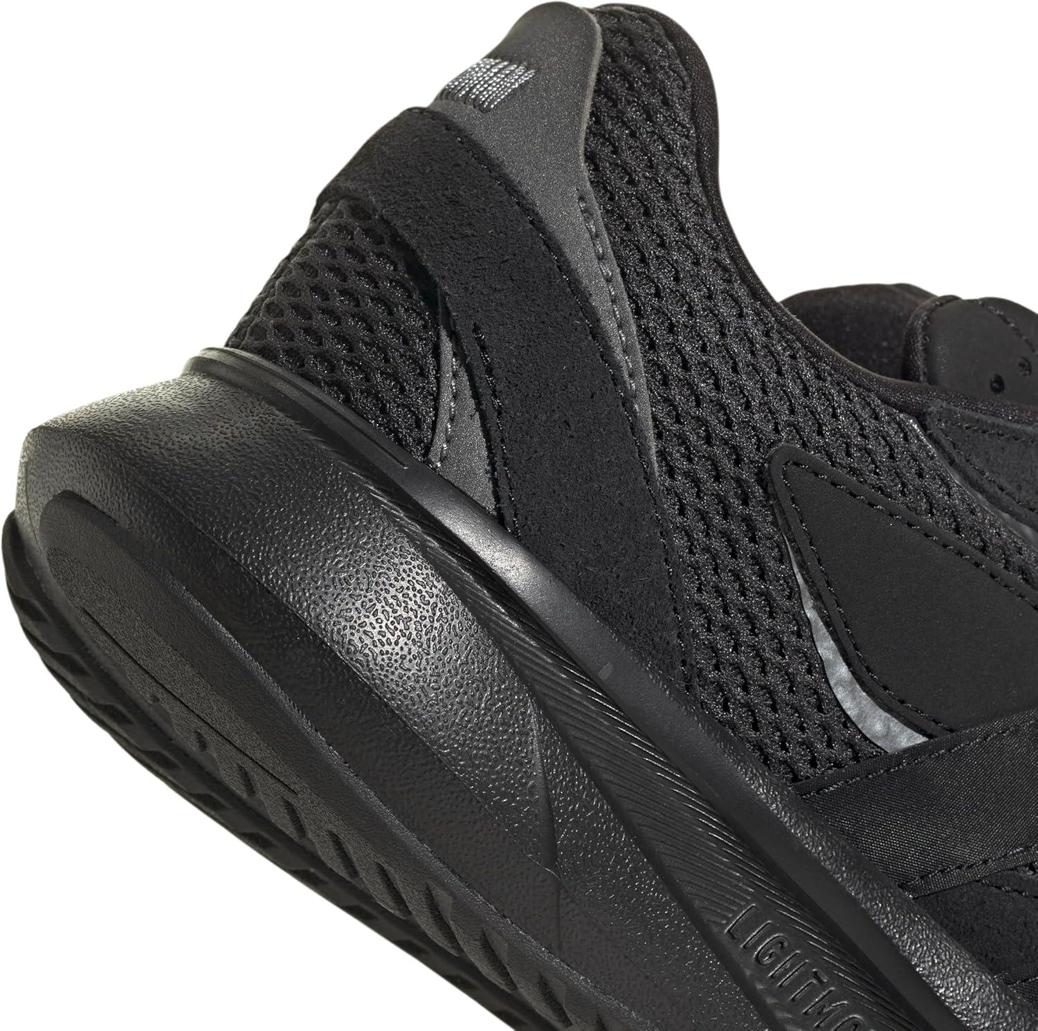 imageadidas Boys Lightblaze Lace Up SneakersBlackBlackIron Metallic