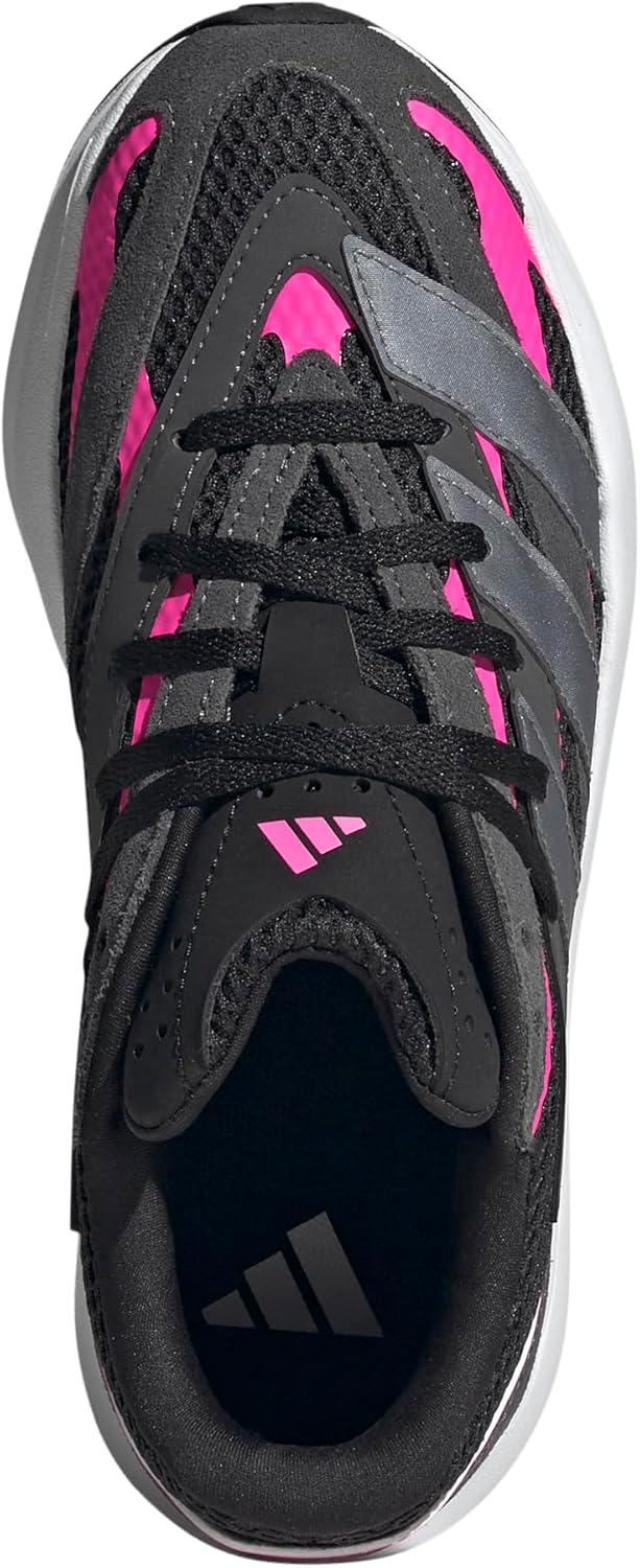 imageadidas Boys Lightblaze Lace Up SneakersBlackIron MetallicLucid Pink