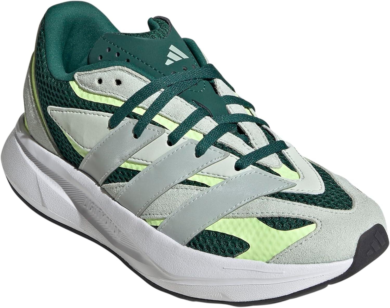 imageadidas Boys Lightblaze Lace Up SneakersCollegiate GreenLinen Green MetLinen Green