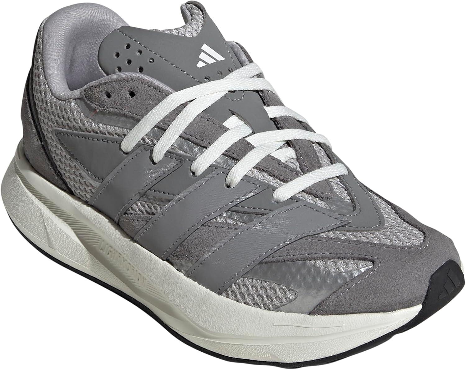 imageadidas Boys Lightblaze Lace Up SneakersGreyGreySilver Metallic