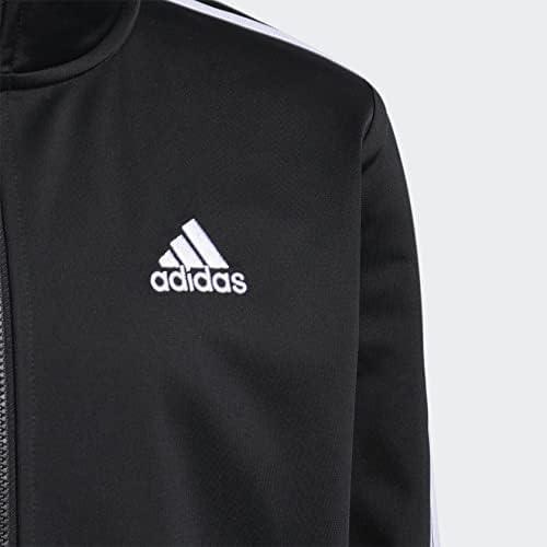 imageadidas Boys Zip Front Iconic Tricot JacketJet Black