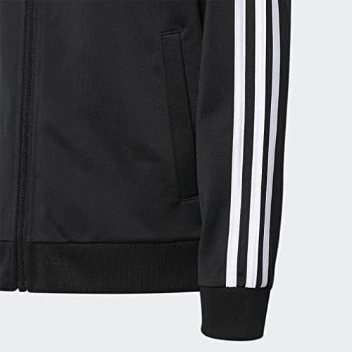imageadidas Boys Zip Front Iconic Tricot JacketJet Black