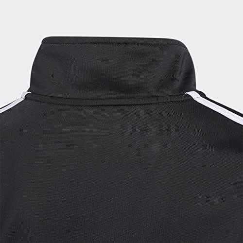 imageadidas Boys Zip Front Iconic Tricot JacketJet Black