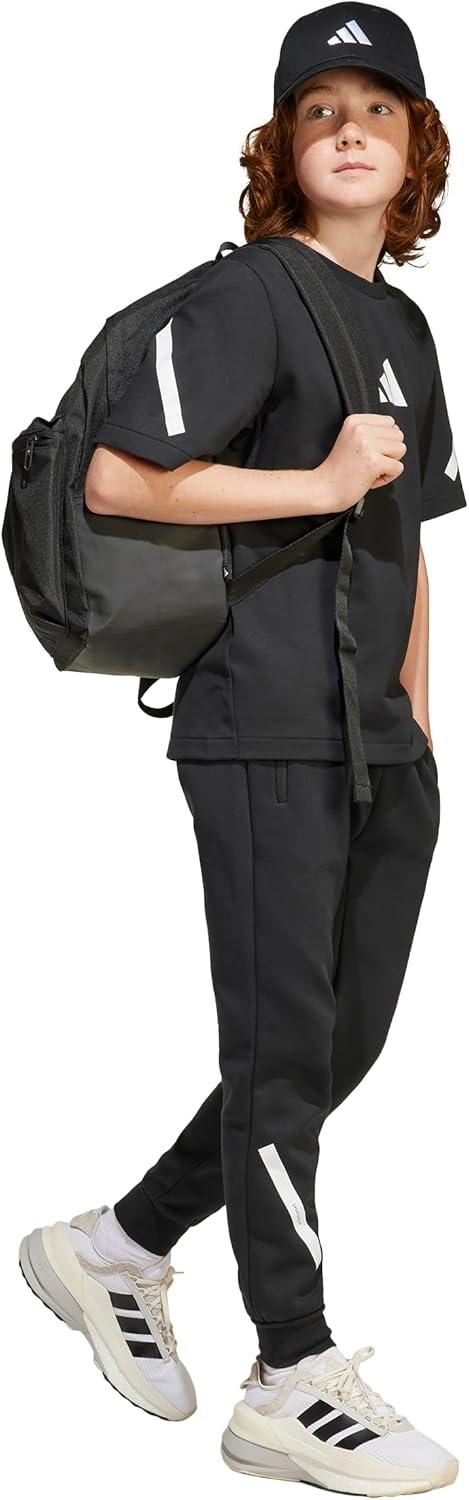 imageadidas Boys Zne TShirtBlackWhite