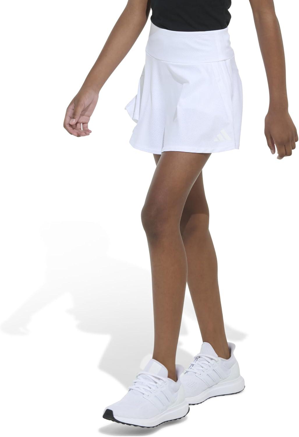 imageadidas Girls 3Stripe Flounce SkortWhite