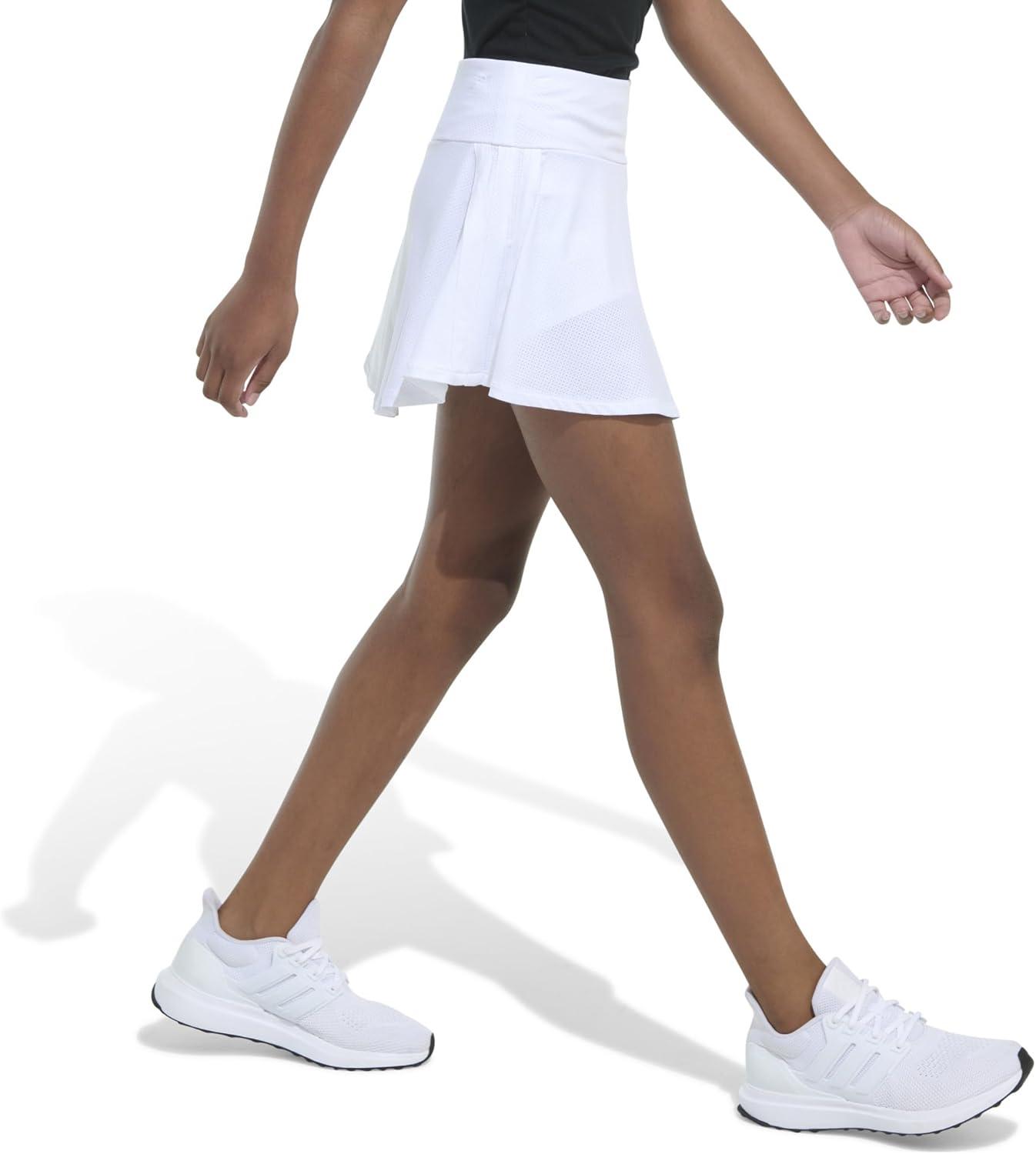 imageadidas Girls 3Stripe Flounce SkortWhite