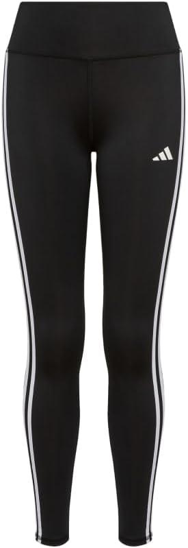 imageadidas Girls Aeroready Athletic Leggings Running Tights Yoga PantsBlack New