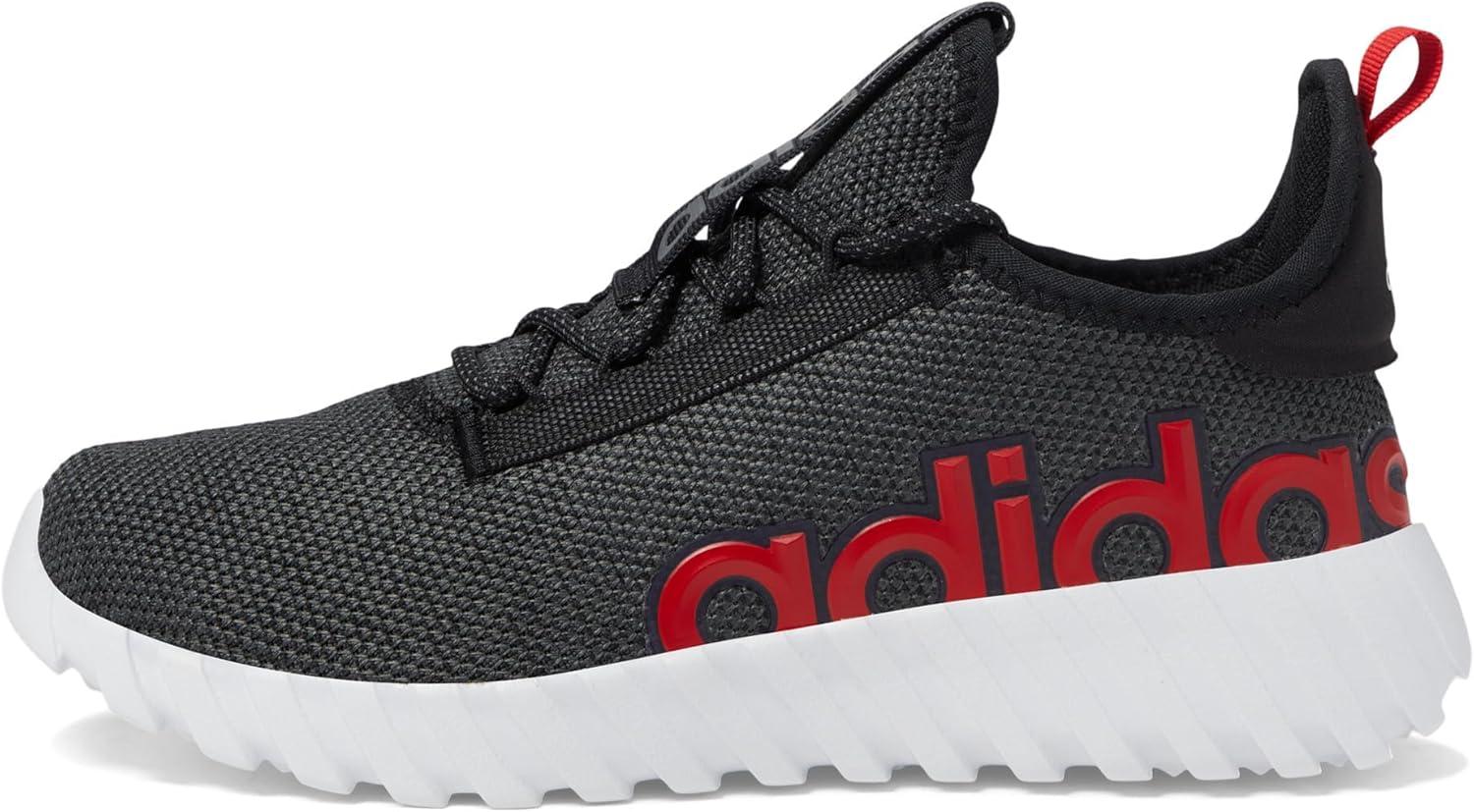 imageadidas Kids Boys Kaptir 30 Lace Up Sneakers Shoes Casual BlackBlackWhiteBlack