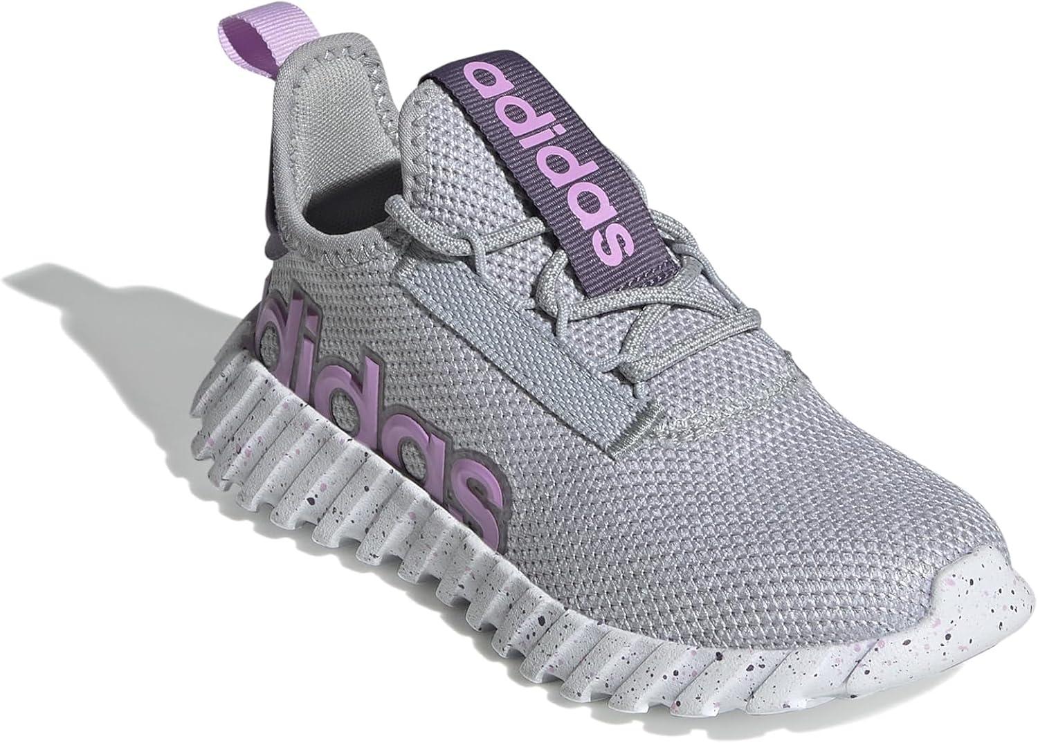 imageadidas Kids Boys Kaptir 30 Lace Up Sneakers Shoes Casual BlackGreyBliss LilacShadow Violet