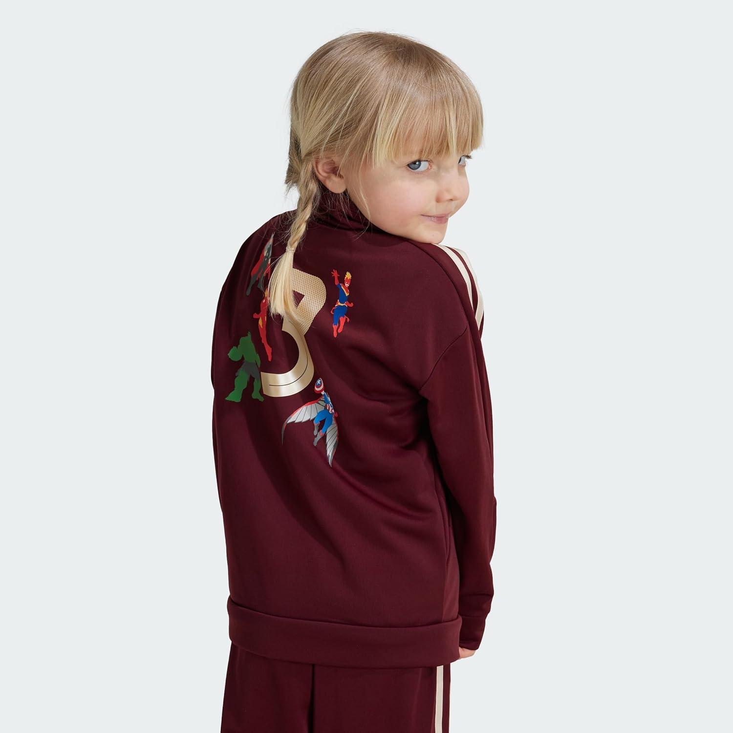 imageadidas Kids Marvel Avengers Tiro Track SuitShadow RedWonder Gold Metallic