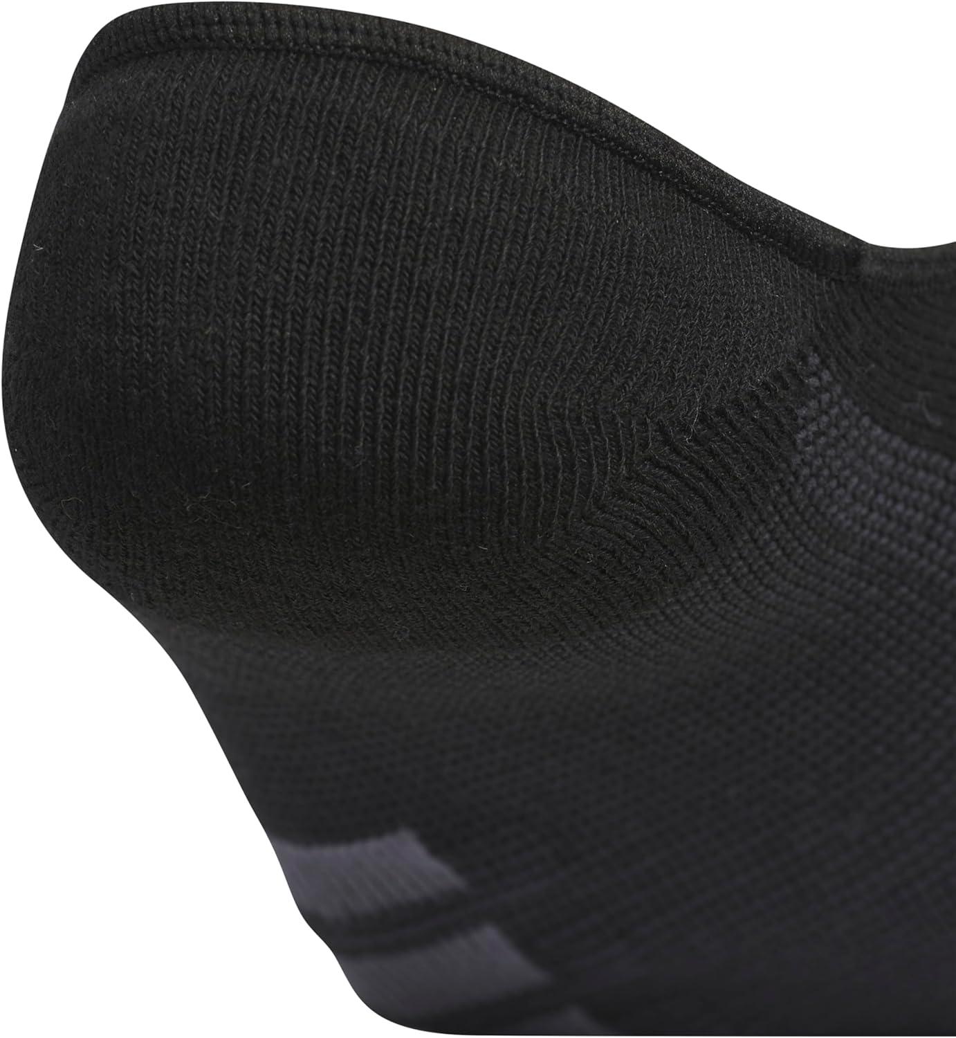 imageadidas Mens All Day Training Super No Show Socks sport performance liner height socks for running 3PairBlackOnix GreyNight Grey