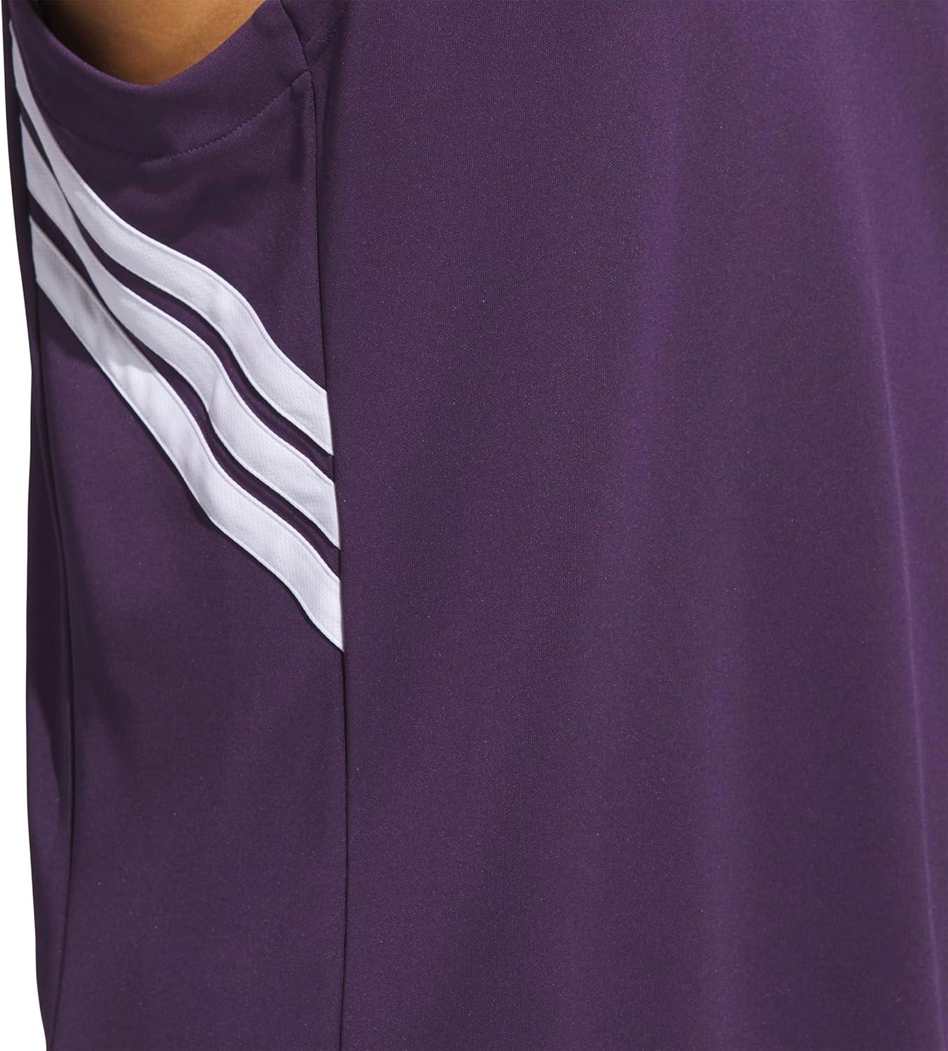 imageadidas Mens Basketball Legends 3Stripes Tank TopAurora PlumWhite