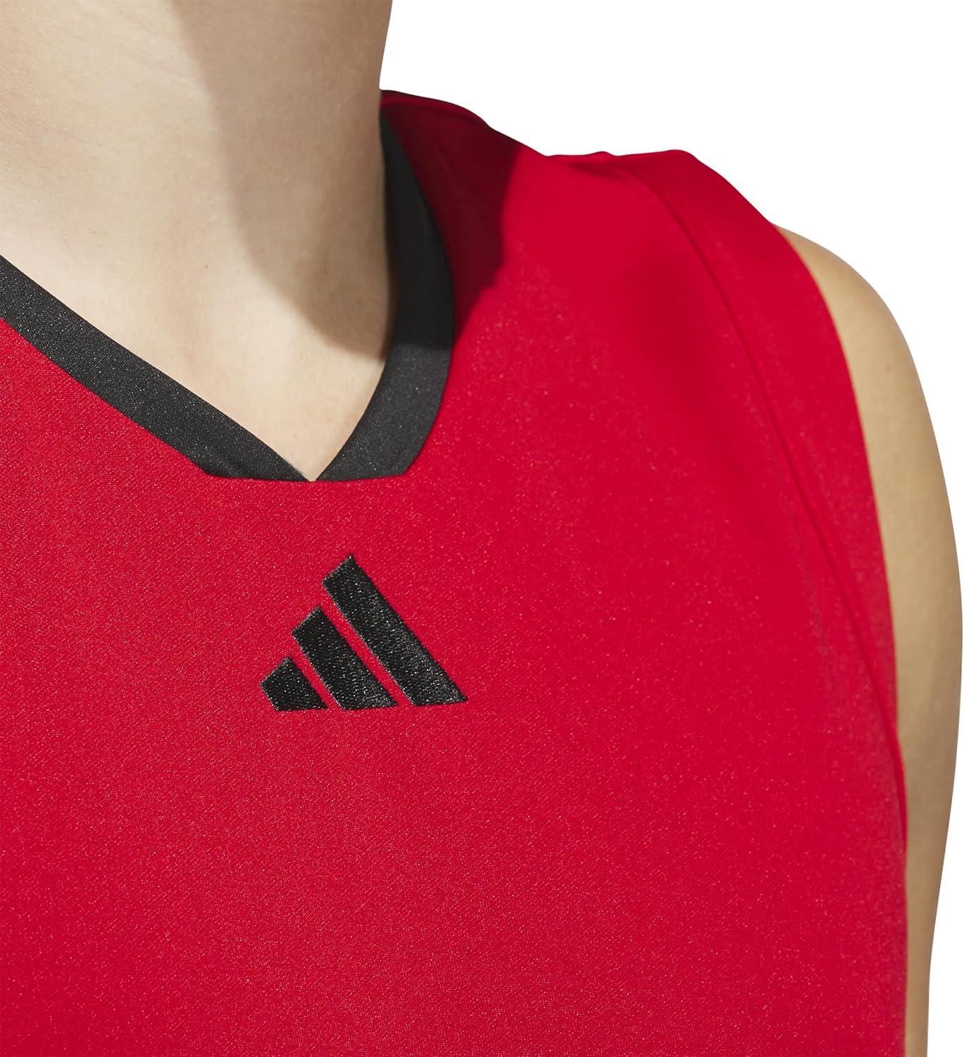 imageadidas Mens Basketball Legends 3Stripes Tank TopTeam Power RedBlack