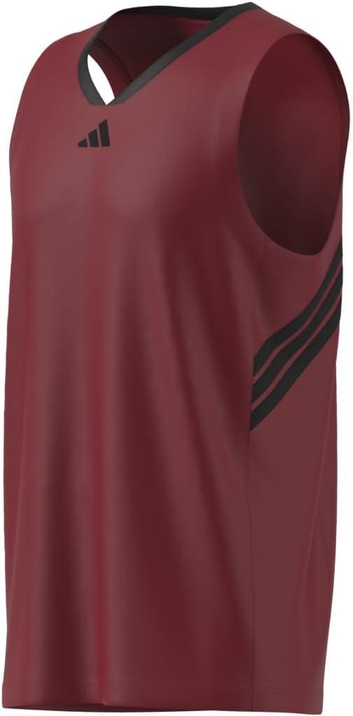 imageadidas Mens Basketball Legends 3Stripes Tank TopTeam Power RedBlack