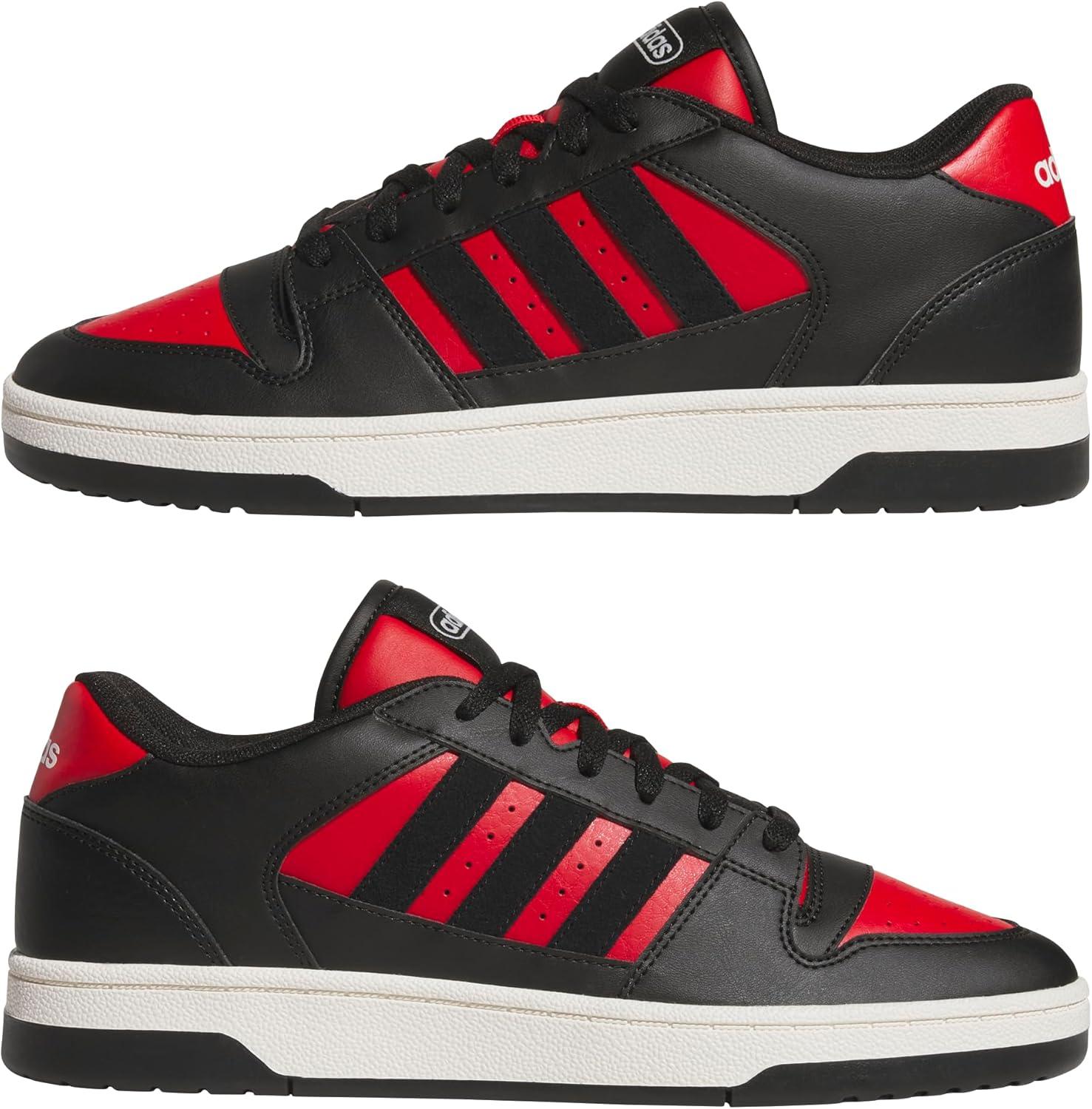 imageadidas Mens Break Start ShoesCollegiate RedBlackWhite