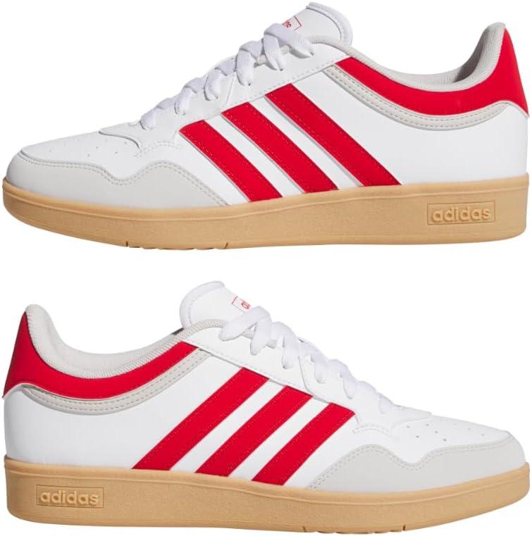 imageadidas Mens Hoops 40 Basketball ShoesWhiteBetter ScarletGum
