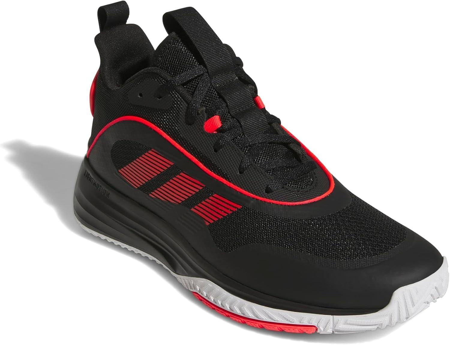 imageadidas Mens Own The Game 30 Mid Top BasketballBlackLucid RedWhite