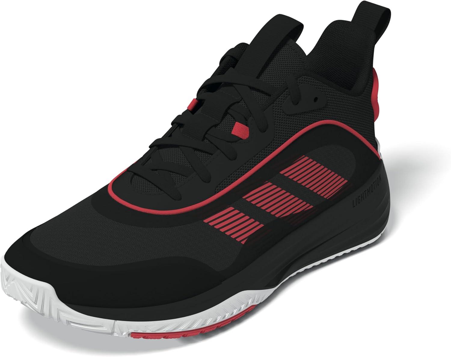 imageadidas Mens Own The Game 30 Mid Top BasketballBlackLucid RedWhite
