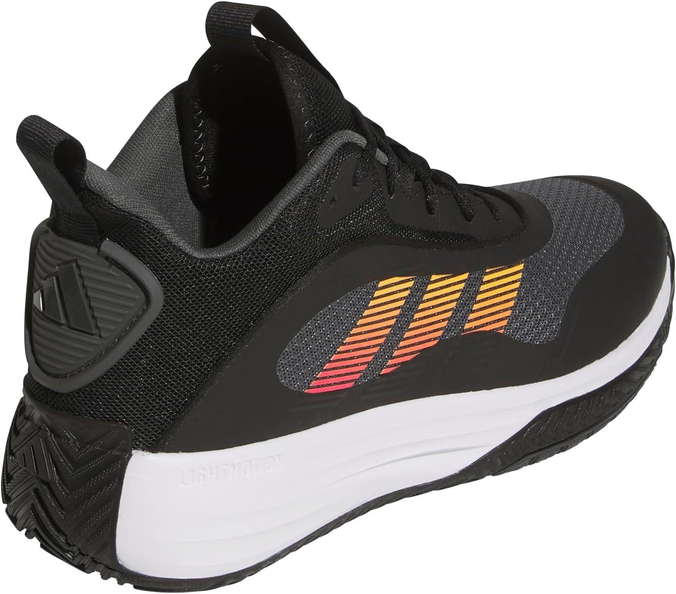 imageadidas Mens Own The Game 30 Mid Top BasketballBlackShock PinkSupplier Colour