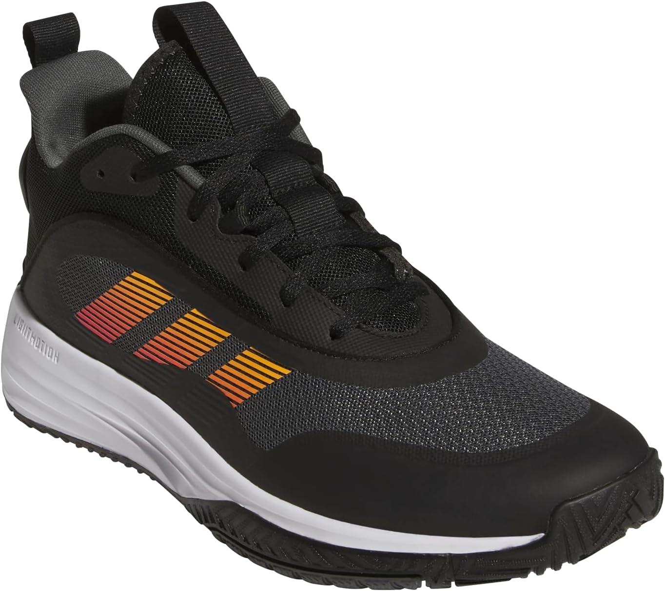 imageadidas Mens Own The Game 30 Mid Top BasketballBlackShock PinkSupplier Colour