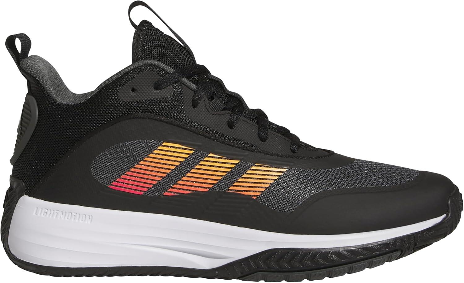 imageadidas Mens Own The Game 30 Mid Top BasketballBlackShock PinkSupplier Colour