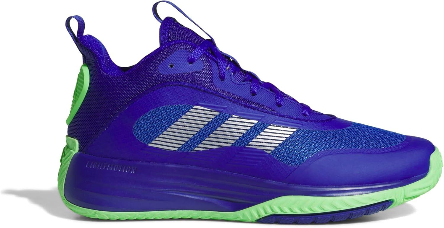 imageadidas Mens Own The Game 30 Mid Top BasketballLucid BlueSilver MetallicLime Burst