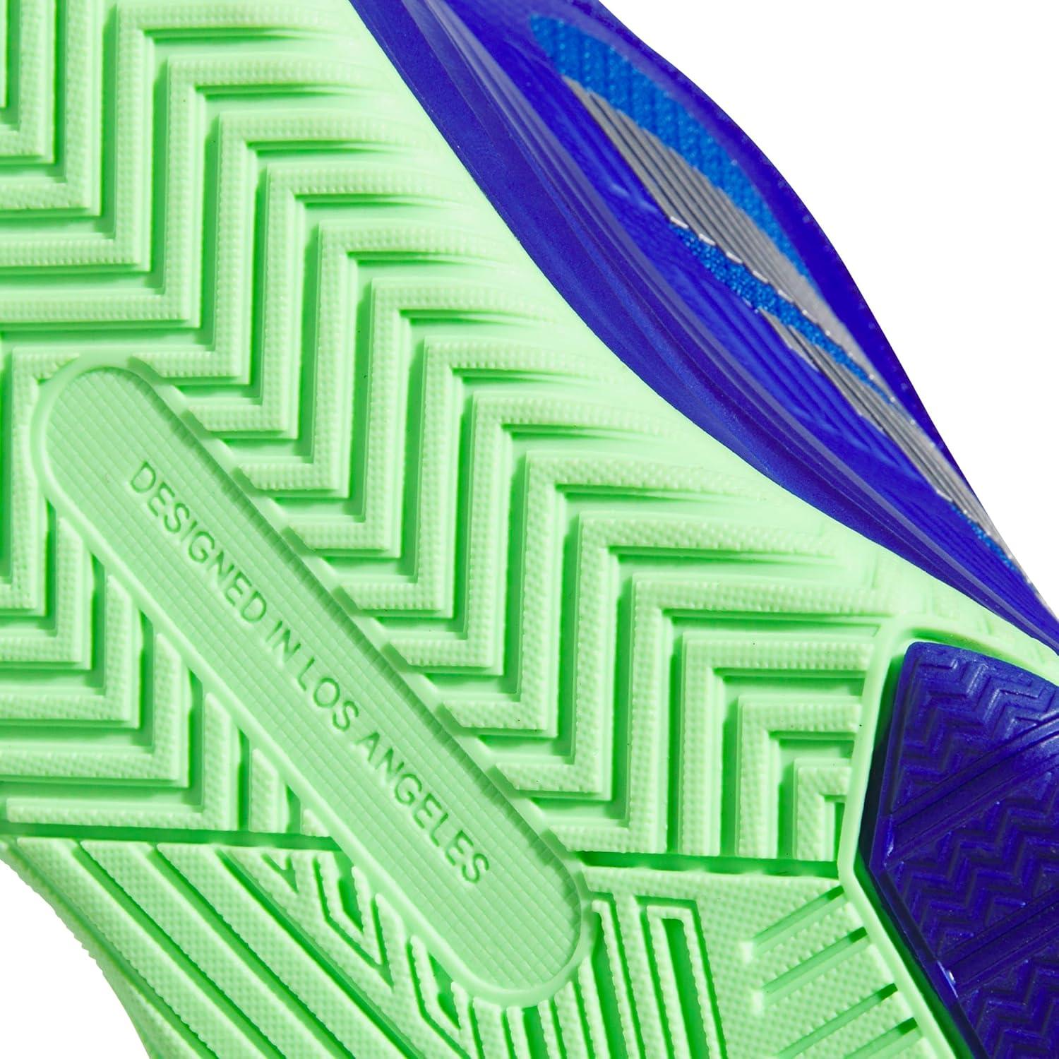 imageadidas Mens Own The Game 30 Mid Top BasketballLucid BlueSilver MetallicLime Burst