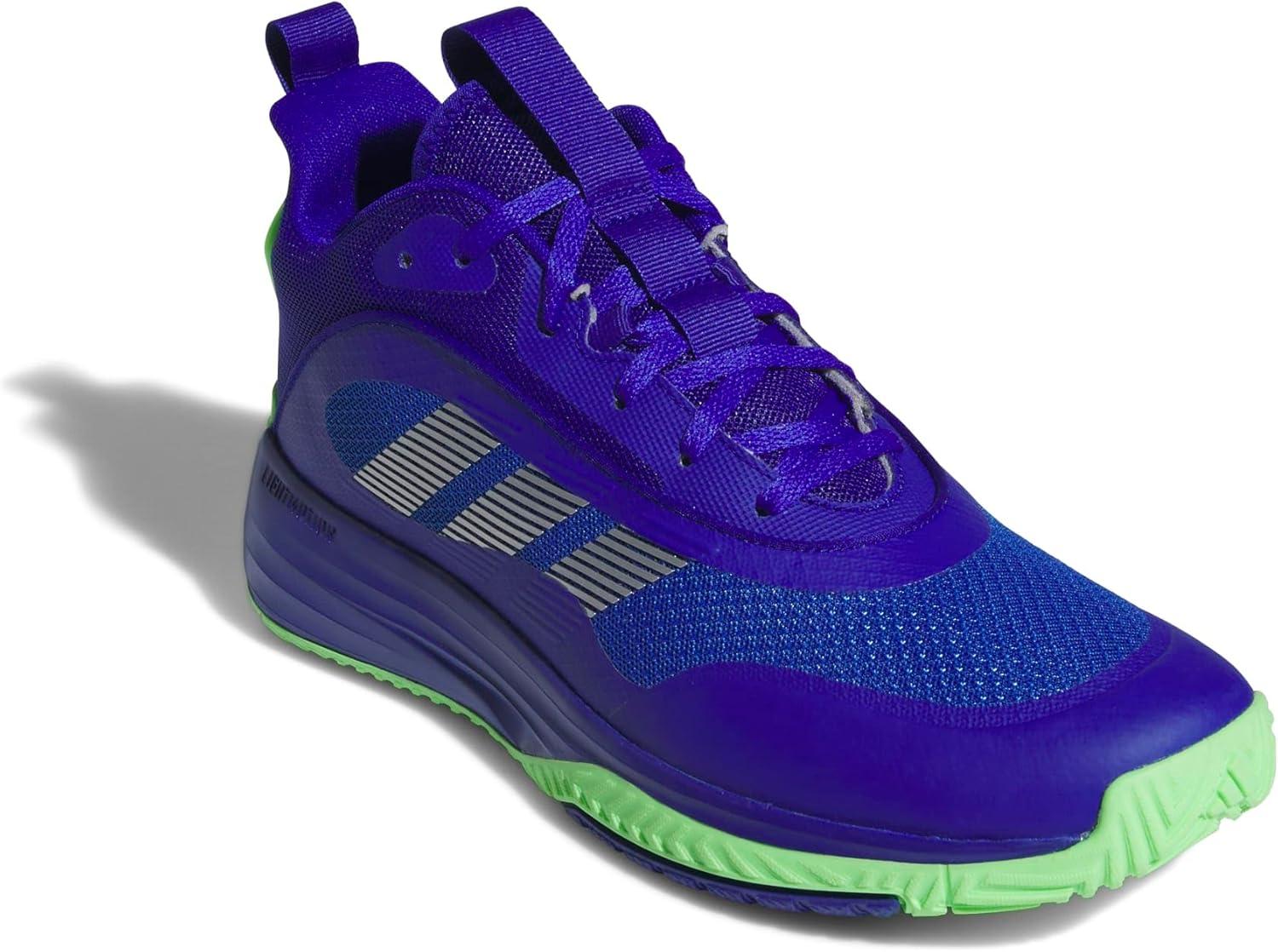 imageadidas Mens Own The Game 30 Mid Top BasketballLucid BlueSilver MetallicLime Burst