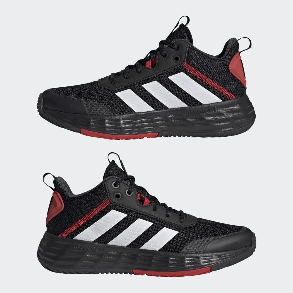 imageadidas Mens Ownthegame Basketball ShoeBlackWhiteCarbon