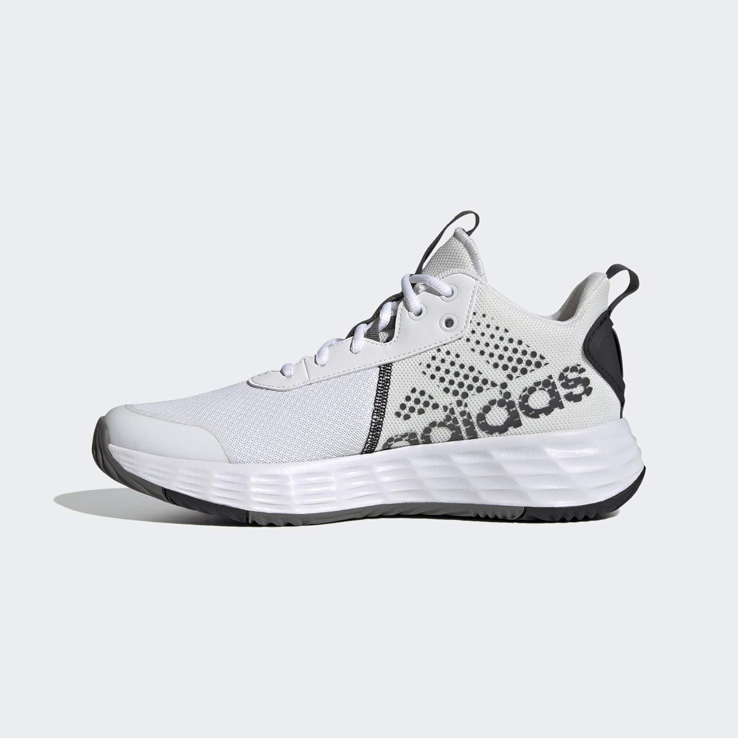 imageadidas Mens Ownthegame Basketball ShoeCloud White Core Black Grey Four