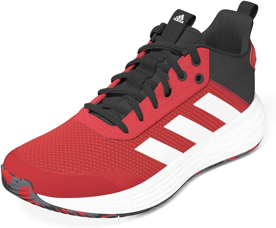 imageadidas Mens Ownthegame Basketball ShoeVivid RedWhiteCore Black