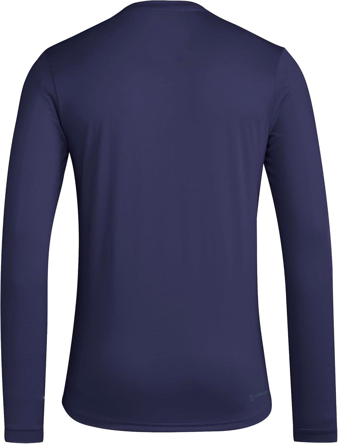 imageadidas Mens Sporting Kansas City PreGame Long Sleeve TShirtTeam Navy BlueSporting Kansas City