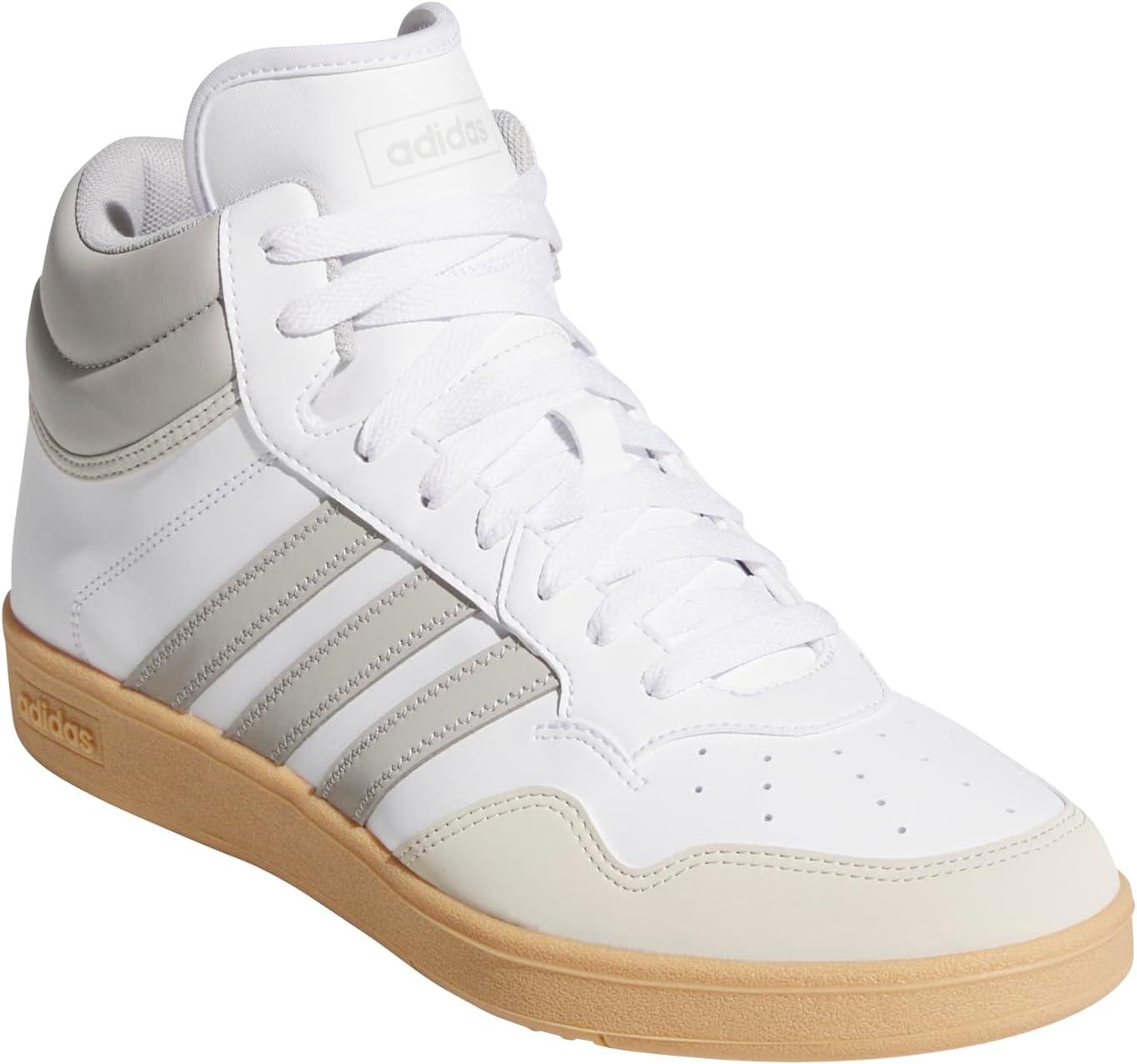 imageadidas Unisex Adult Hoops 40 Mid Top Basketball ShoesWhiteGreyGum