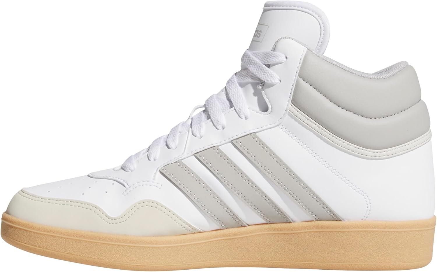 imageadidas Unisex Adult Hoops 40 Mid Top Basketball ShoesWhiteGreyGum