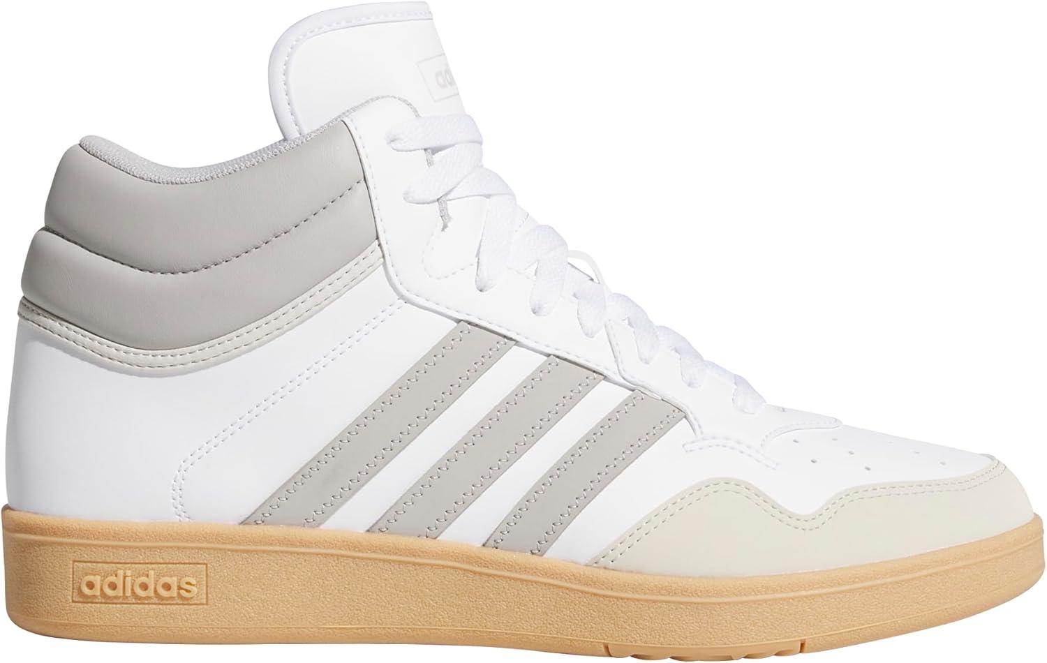 imageadidas Unisex Adult Hoops 40 Mid Top Basketball ShoesWhiteGreyGum