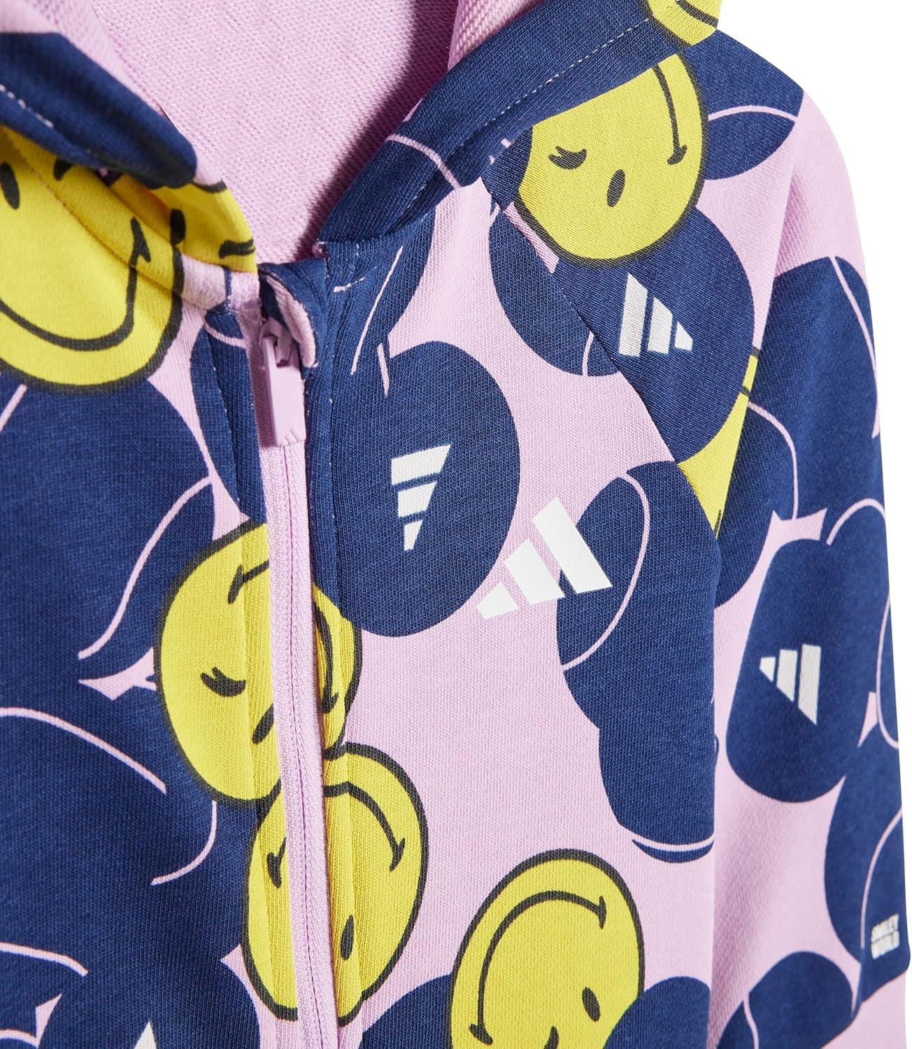 imageadidas Unisex Baby Smiley World OnesieBliss LilacDark BlueBright Yellow