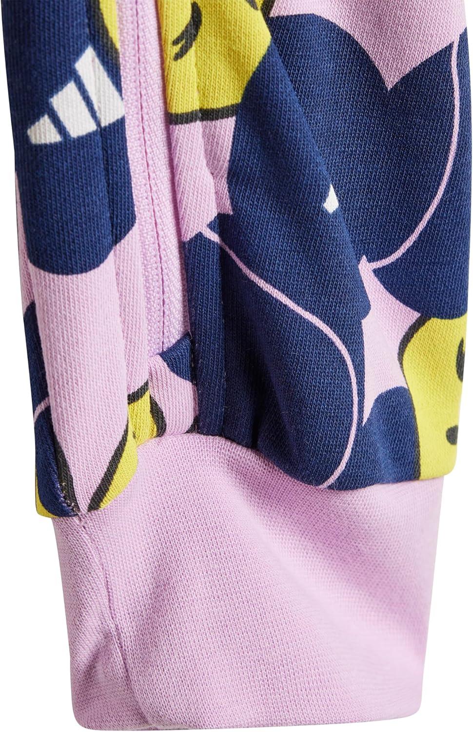 imageadidas Unisex Baby Smiley World OnesieBliss LilacDark BlueBright Yellow