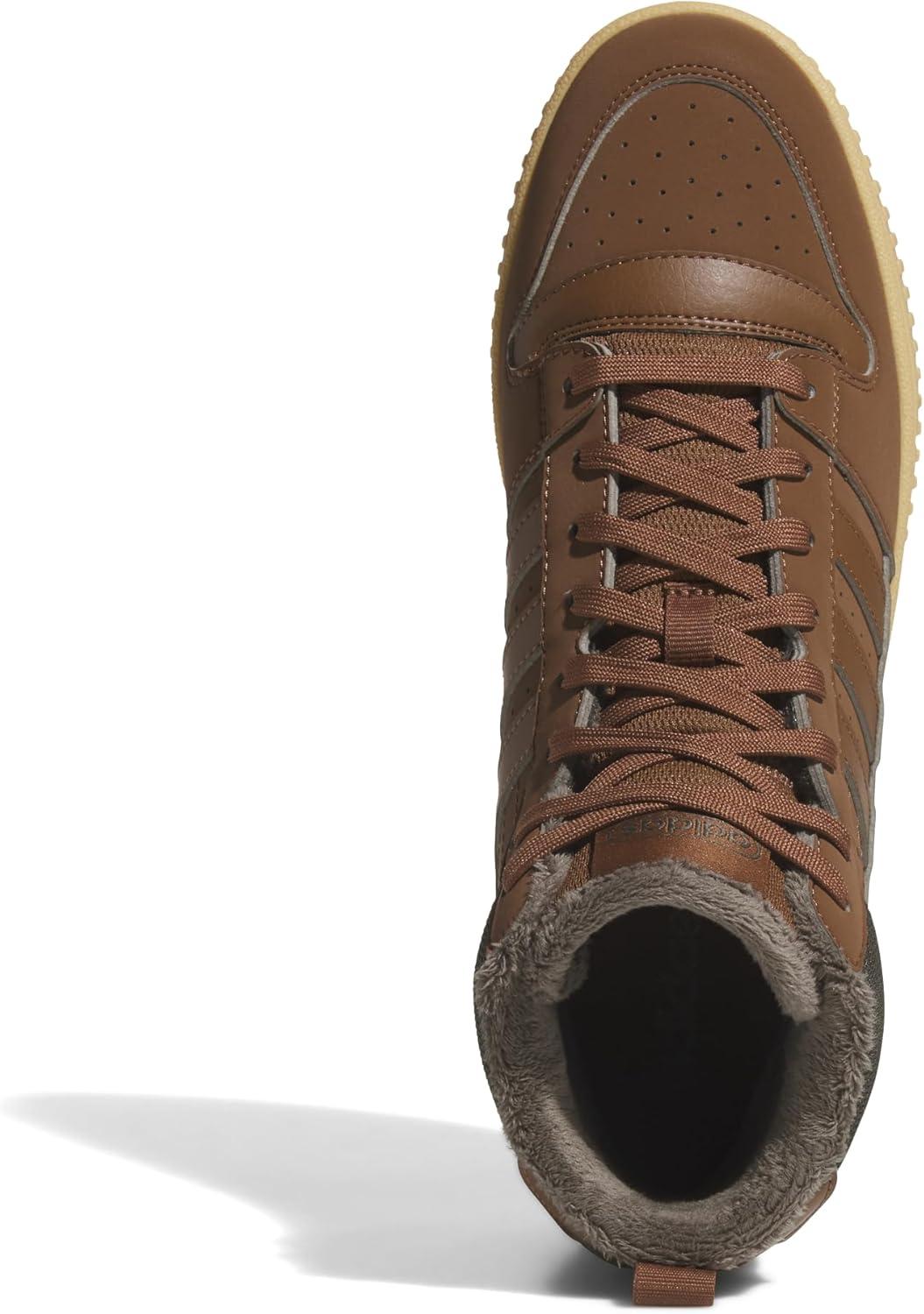 imageadidas UnisexAdult Break Start Mid Top Winterized SneakerPreloved BrownShadow OliveGum