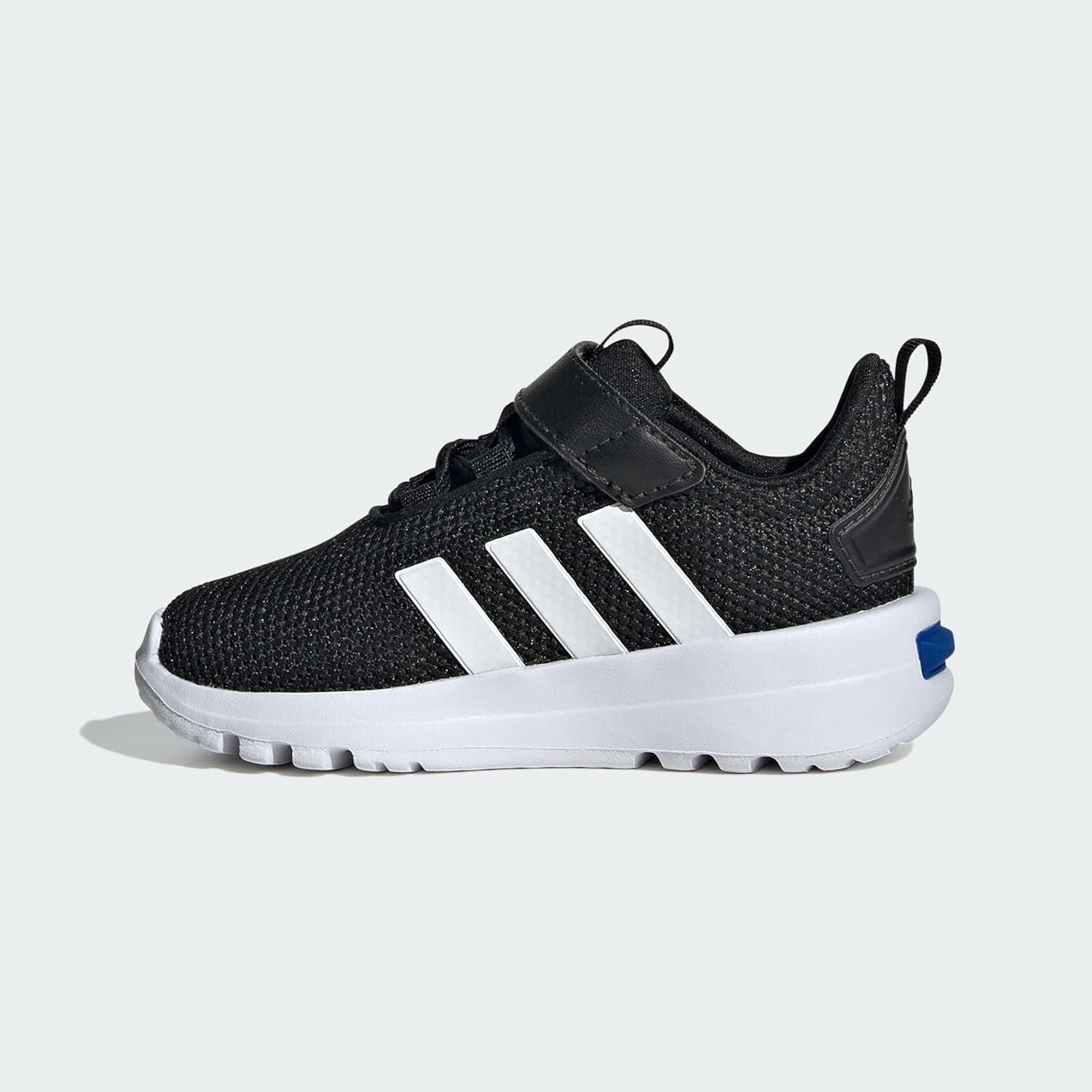 imageadidas UnisexChild Racer Tr23 Little Big Kid SneakerBlackWhiteTeam Royal Blue