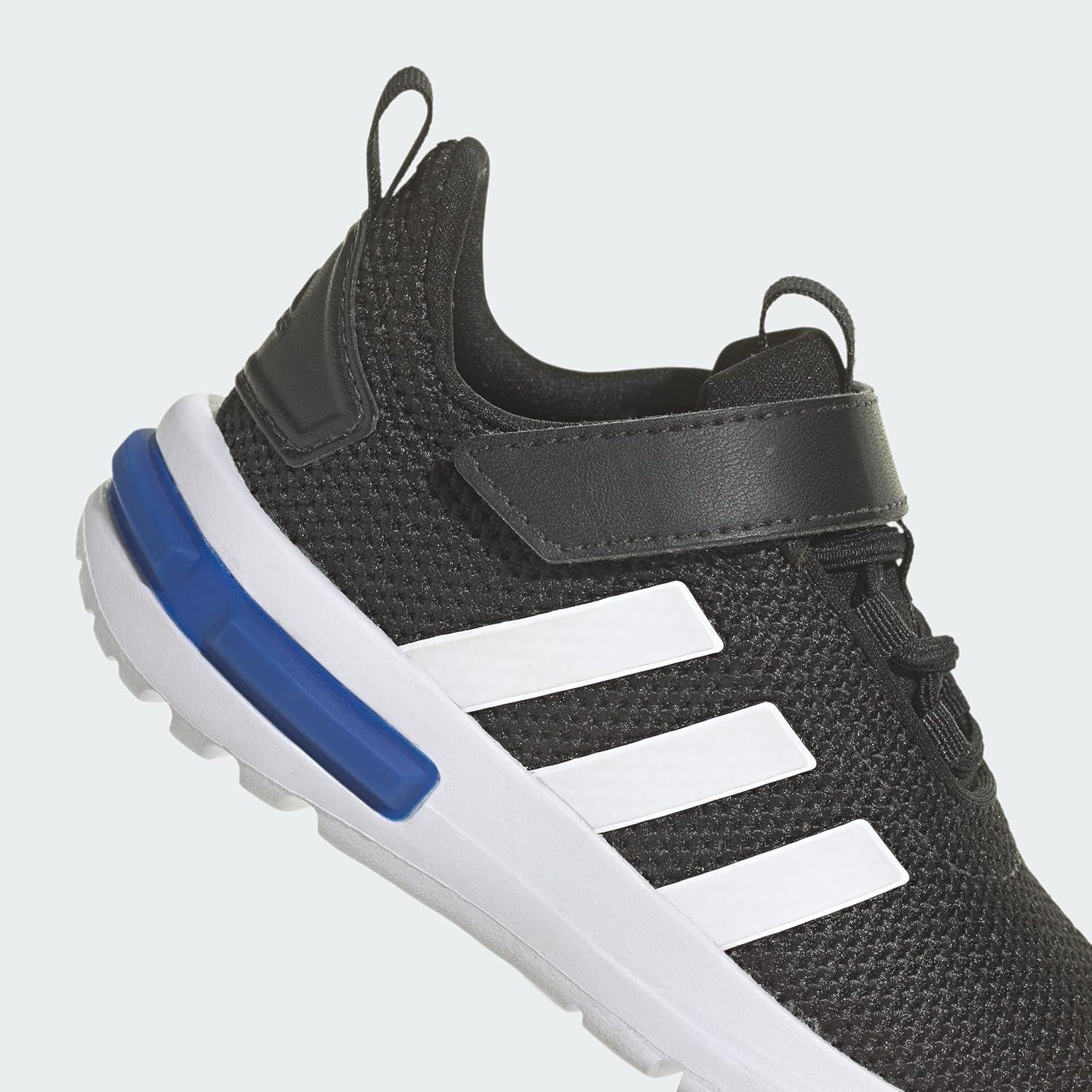 imageadidas UnisexChild Racer Tr23 Little Big Kid SneakerBlackWhiteTeam Royal Blue