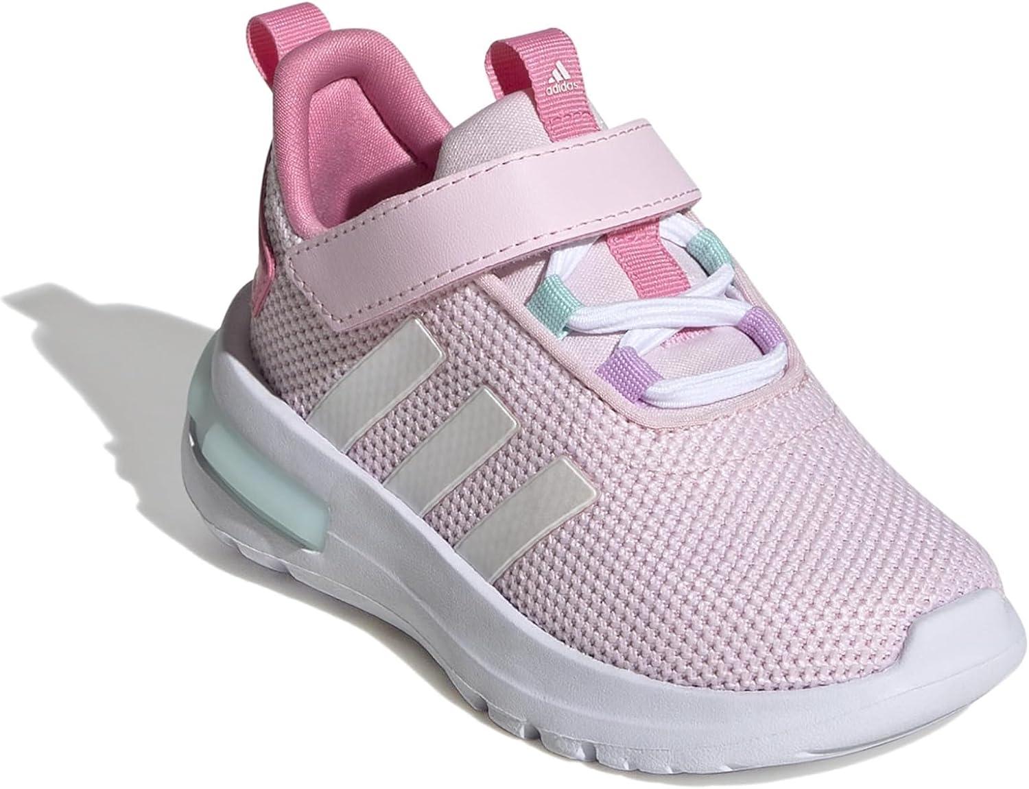 imageadidas UnisexChild Racer Tr23 Little Big Kid SneakerClear PinkZero MetallicBliss Pink