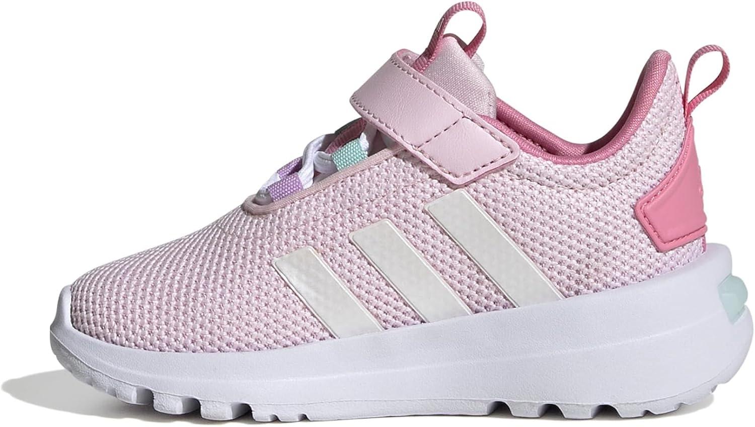 imageadidas UnisexChild Racer Tr23 Little Big Kid SneakerClear PinkZero MetallicBliss Pink